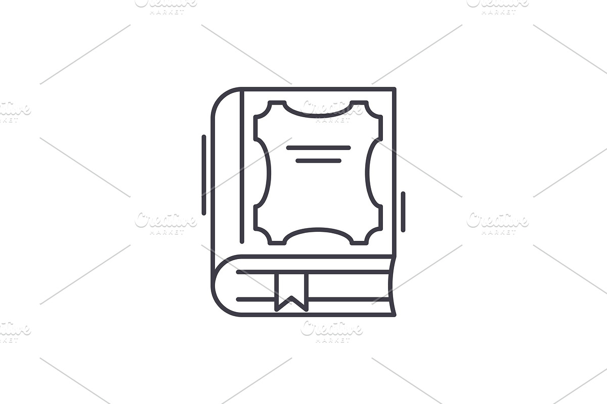Best book line icon concept. Best in Illustrations - product preview 8