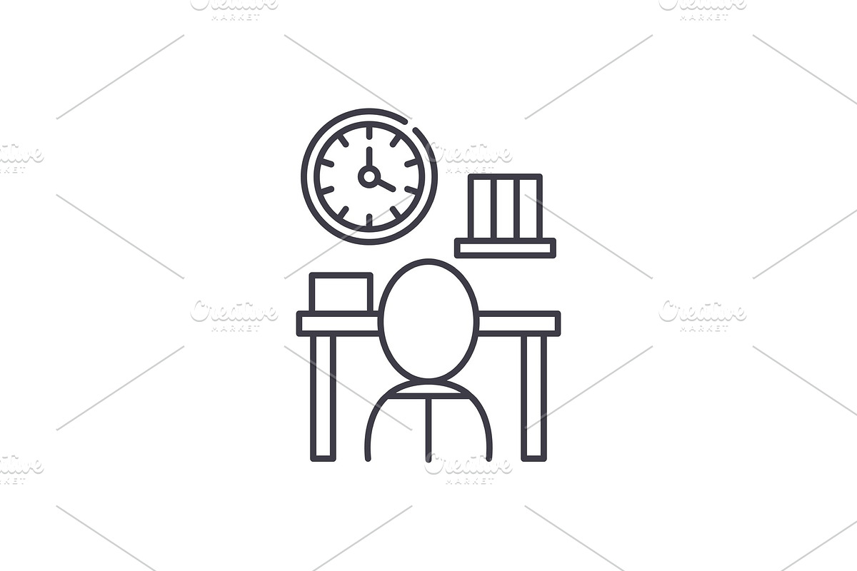 Bureaucracy line icon concept in Illustrations - product preview 8