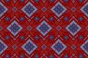 Knitted Scandinavian sweater pattern