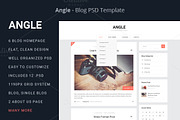 Angle - Blog PSD Template