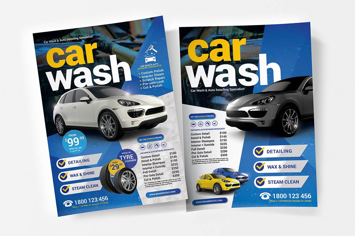 Car Wash Poster / Flyer in Flyer Templates - product preview 8