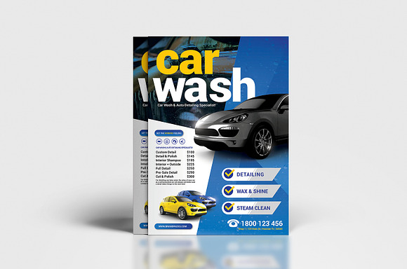 Car Wash Poster / Flyer in Flyer Templates - product preview 2