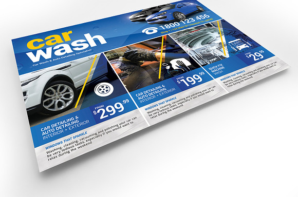 Car Wash Flyer Template in Flyer Templates - product preview 3