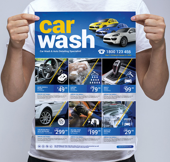 Car Wash Templates Pack Template in Flyer Templates - product preview 1
