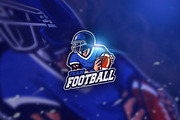 Football blue - Mascot & Esport Logo