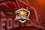 Football poin - Mascot & Esport Logo