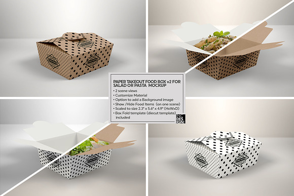VOL.10 Food Box Packaging Mockups in Branding Mockups - product preview 20