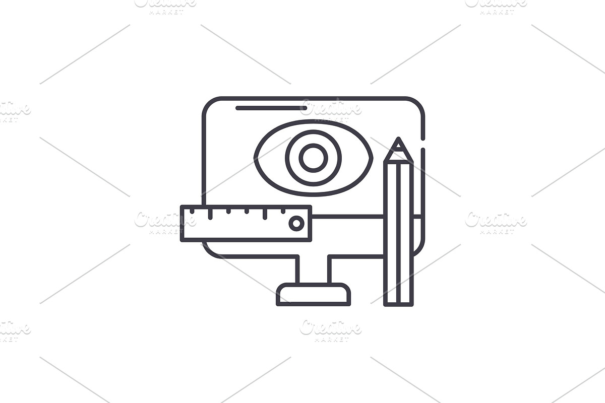 Design methodology line icon concept in Illustrations - product preview 8