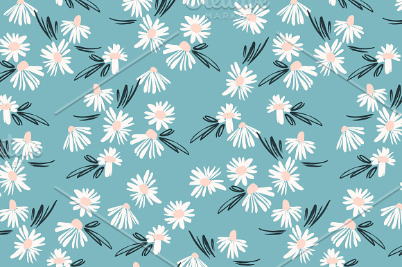 9 floral abstract seamless patterns. in Patterns - product preview 5