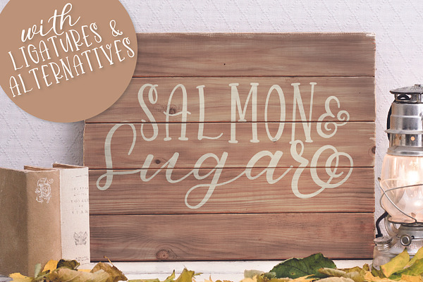 Salmon & Sugar - A Pretty Font Duo 