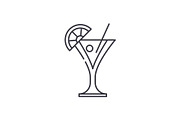 Martini line icon concept. Martini