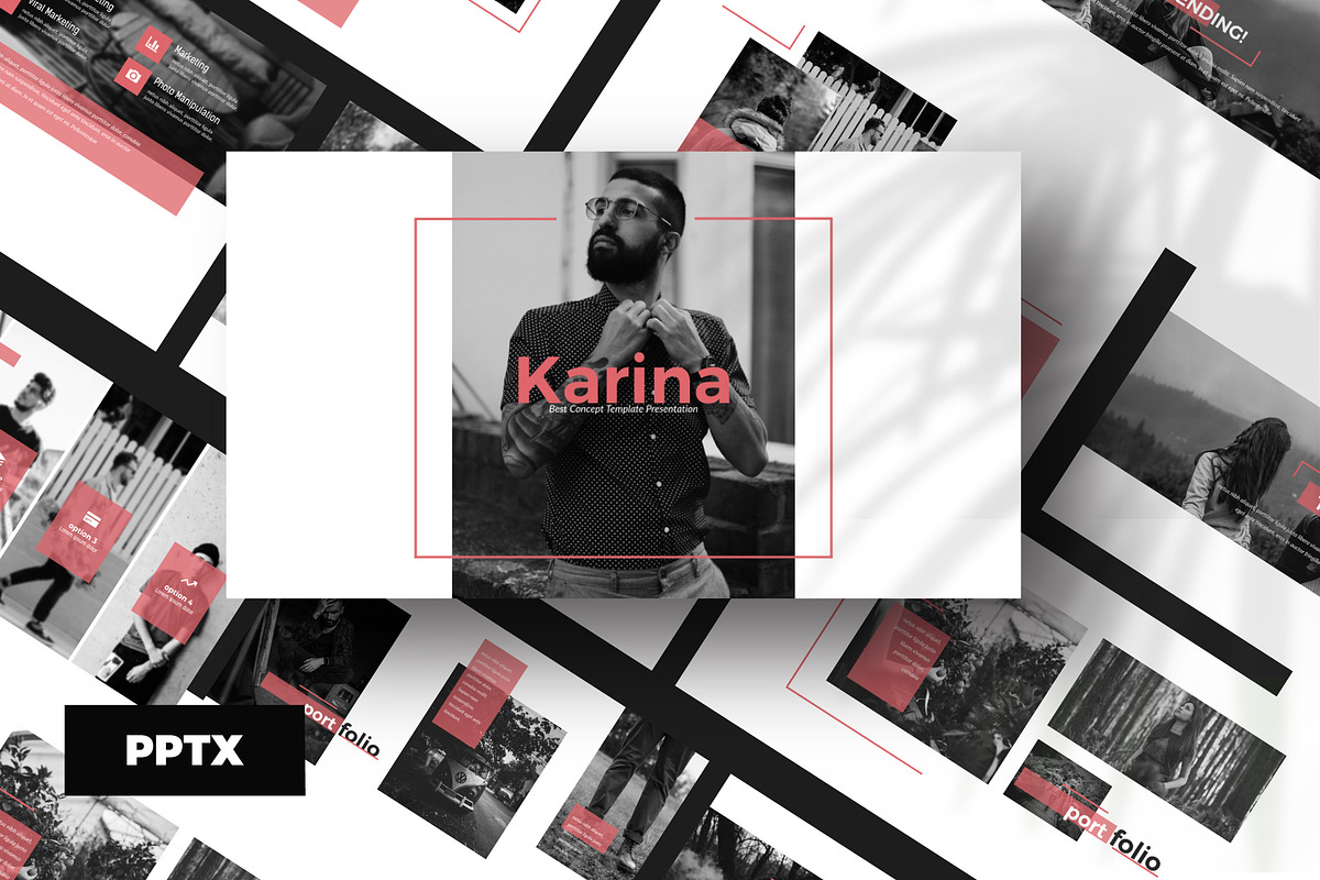 Karina - Modern Powerpoint  in PowerPoint Templates - product preview 8