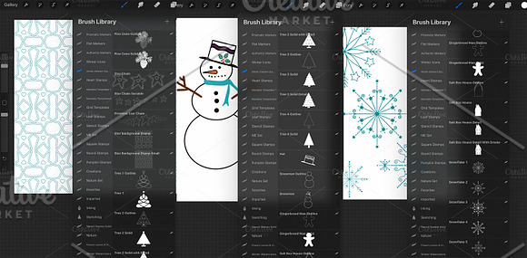 Procreate Winter Elements .brushset in Add-Ons - product preview 2