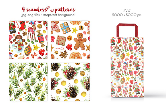 Christmas Design Tool Kit (clipart) in Illustrations - product preview 3