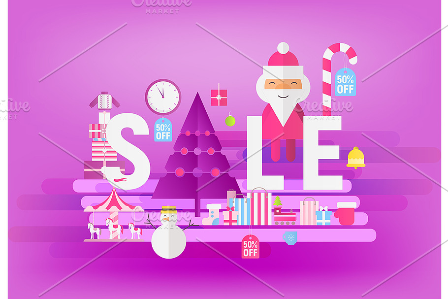 Christmas Big Sale Banner in Illustrations - product preview 8