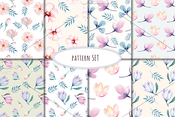Watercolour floral collection in Illustrations - product preview 7