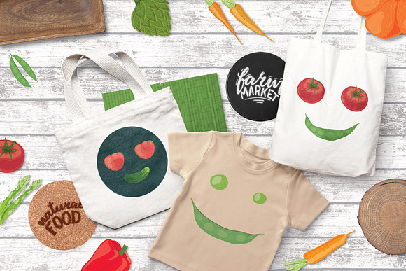 Hand drawn vector elements Veggies in Illustrations - product preview 7