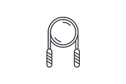 Rolling pin line icon concept