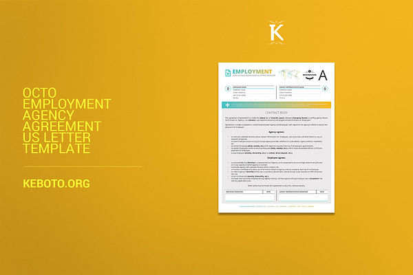 Octo Employment Agency Agreement USL