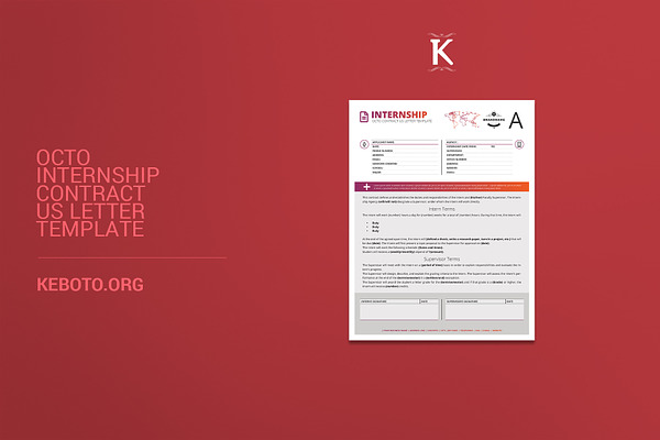 Octo Internship Contract US Letter
