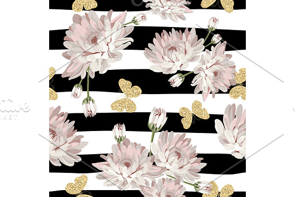 Floral seamless pattern. Vector