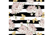 Floral seamless pattern. Vector