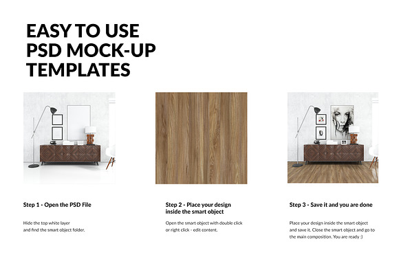 Floor Frames & Carpet in Living Room in Product Mockups - product preview 2
