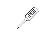 Thermometer line icon concept