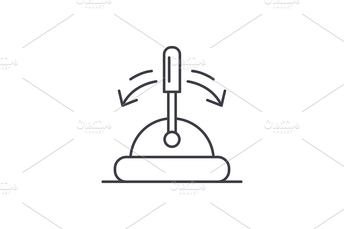 Toggle switch line icon concept in Illustrations - product preview 8