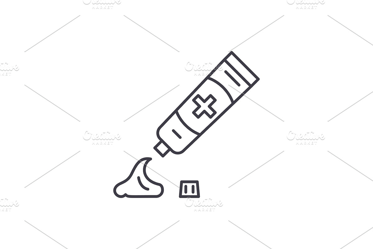 Toothpaste line icon concept in Objects - product preview 8