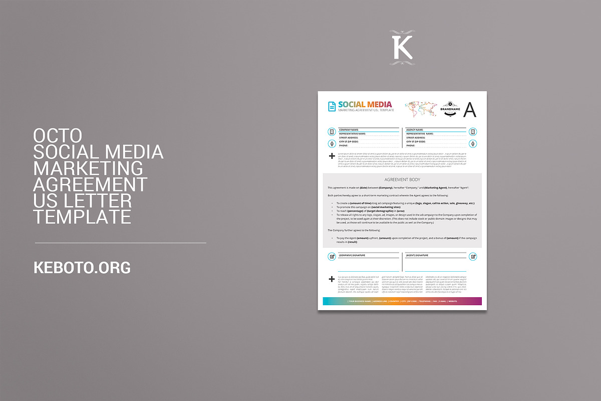 Oct Social Media Marketing Agreement in Templates - product preview 8