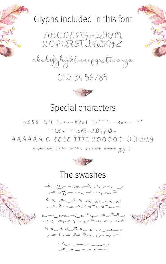 featherly font wedding font in Wedding Fonts - product preview 2