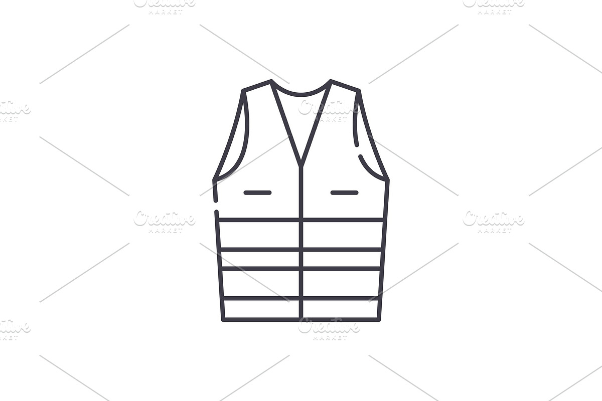Work clothes line icon concept. Work in Objects - product preview 8