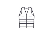 Work clothes line icon concept. Work