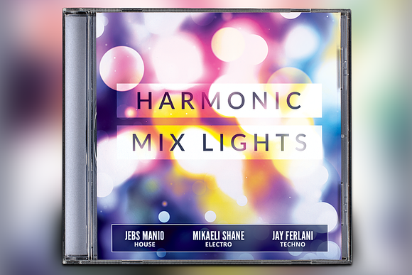 Harmonic Mix Lights CD Album Artwork in Templates - product preview 3