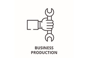 Business production line icon
