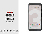 Google Pixel 3 App Mockup