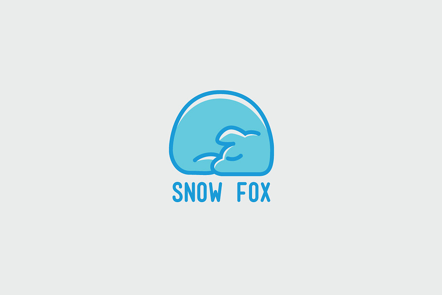 Snow Fox Logo Template in Logo Templates - product preview 8