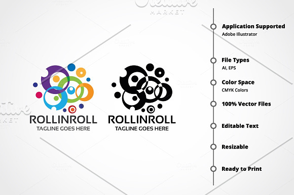 RollinRoll Logo in Logo Templates - product preview 5