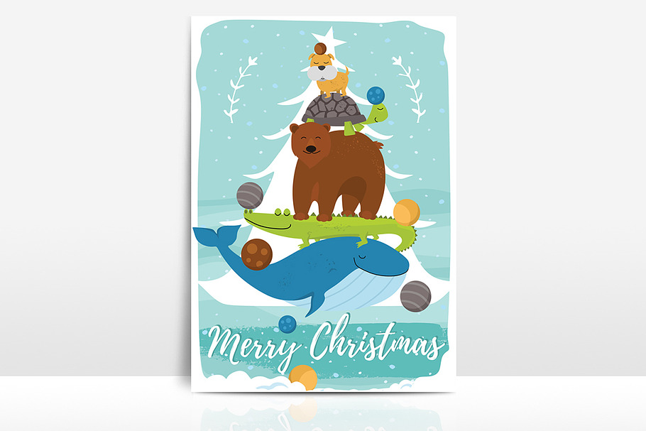 Christmas Card in Card Templates - product preview 8