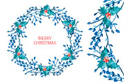 Christmas and New Year Wreath