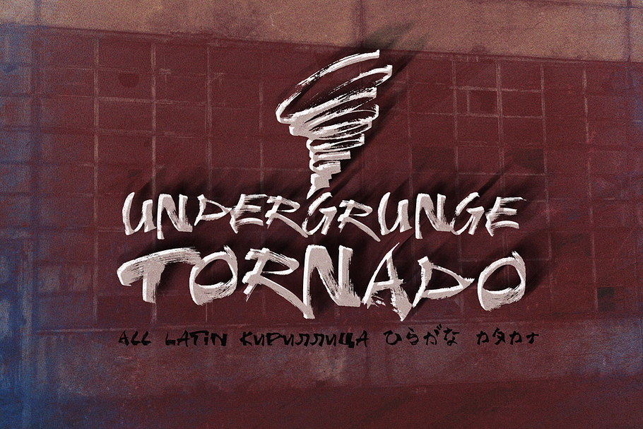 Undergrunge Tornado in Display Fonts - product preview 8