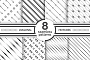 Set of diagonal seamless patterns
