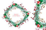 Christmas and New Year Wreath(4)