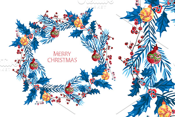 Christmas and New Year Wreath(6)