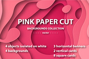 Pink paper cut
