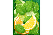Refreshing lemon, orange, peppermint