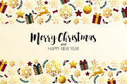 Christmas colorful greeting cards