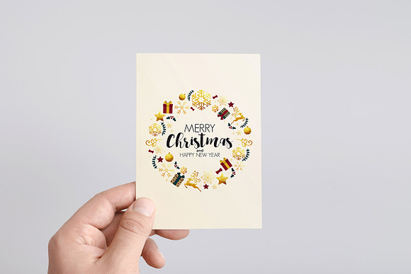 Christmas colorful greeting cards in Illustrations - product preview 5