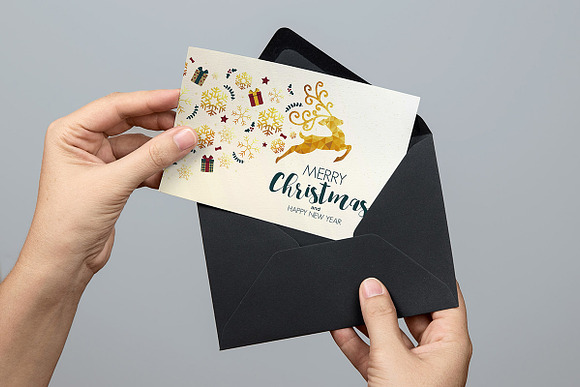 Christmas colorful greeting cards in Illustrations - product preview 6